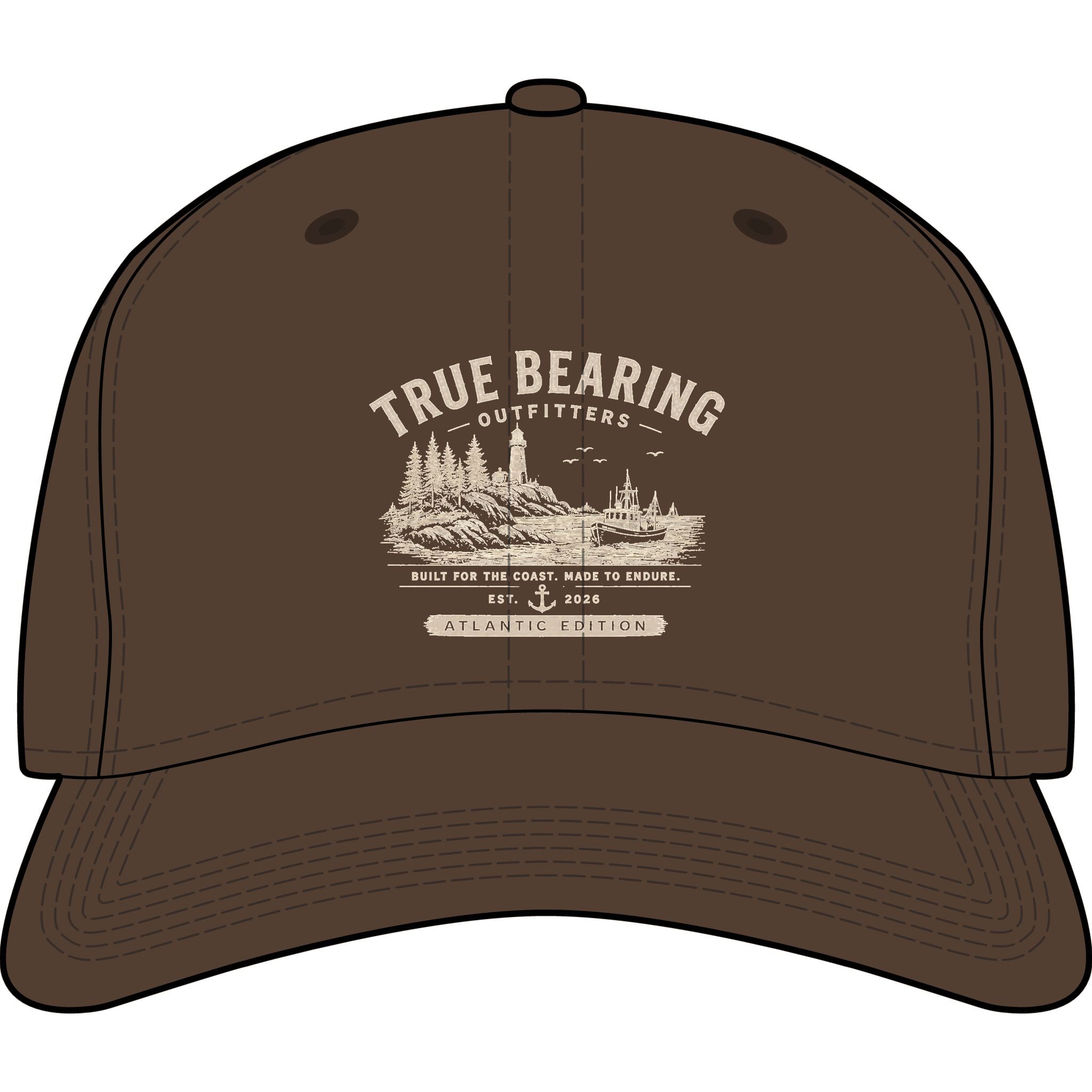 True Bearing Outfitters Baseball Cap — Outdoor Camping Logo Hat
