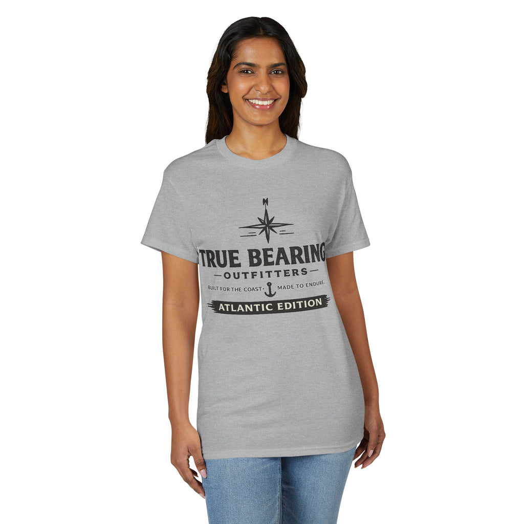 True Bearing Outfitters Compass Logo T-Shirt — Atlantic Edition