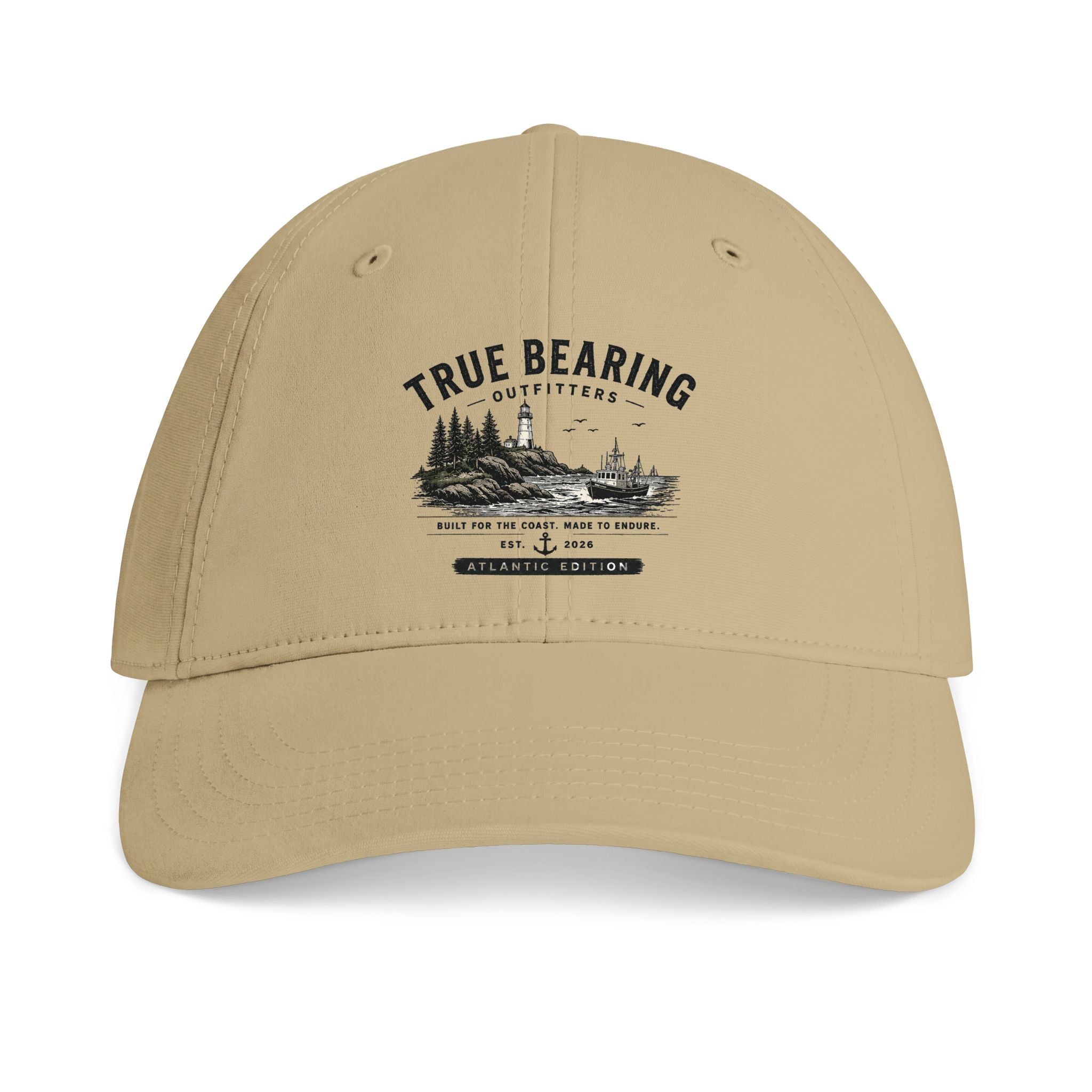 True Bearing Outfitters Baseball Cap — Vintage Outdoor Adventure Hat