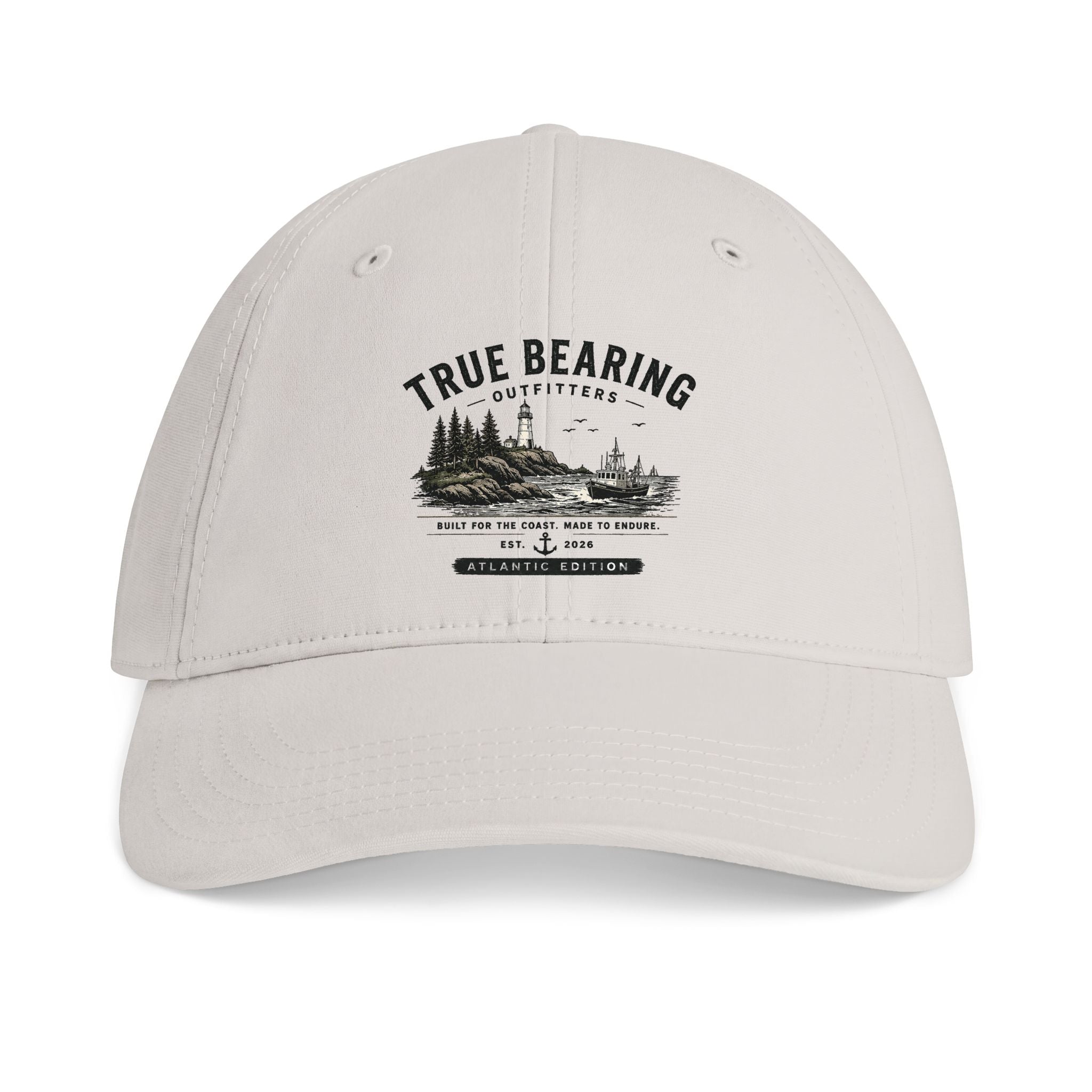 True Bearing Outfitters Baseball Cap — Vintage Outdoor Adventure Hat