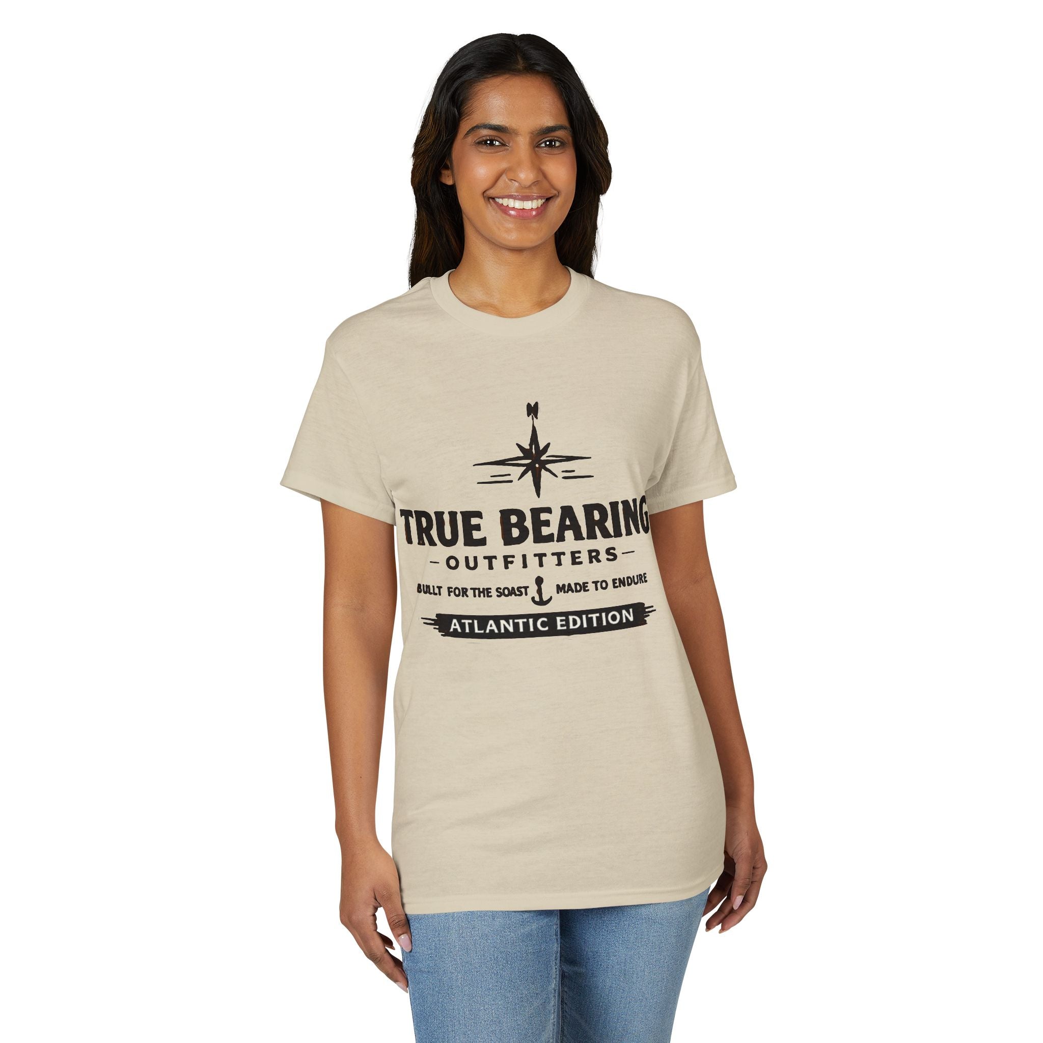 True Bearing Outfitters Compass Logo T-Shirt — Atlantic Edition