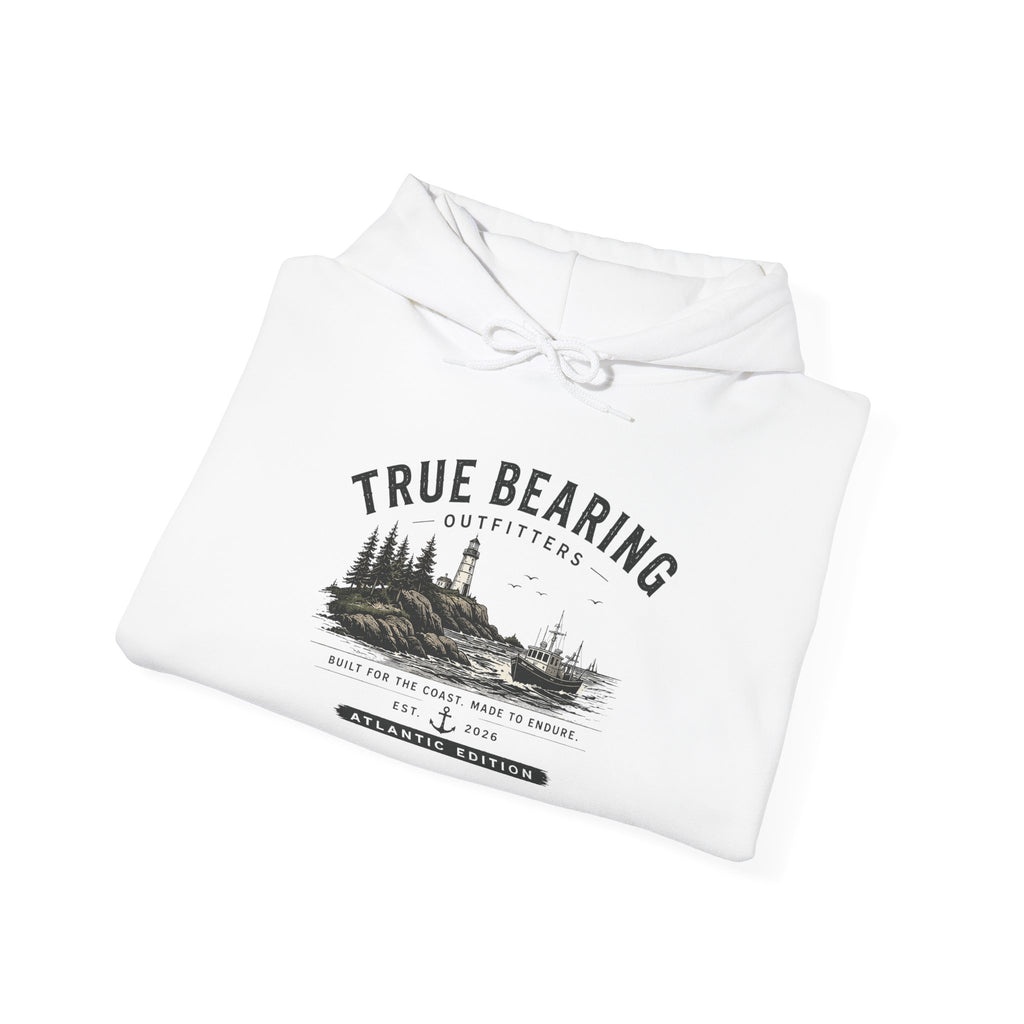 True Bearing Outfitters Hoodie – Vintage Wilderness Camping Sweatshirt