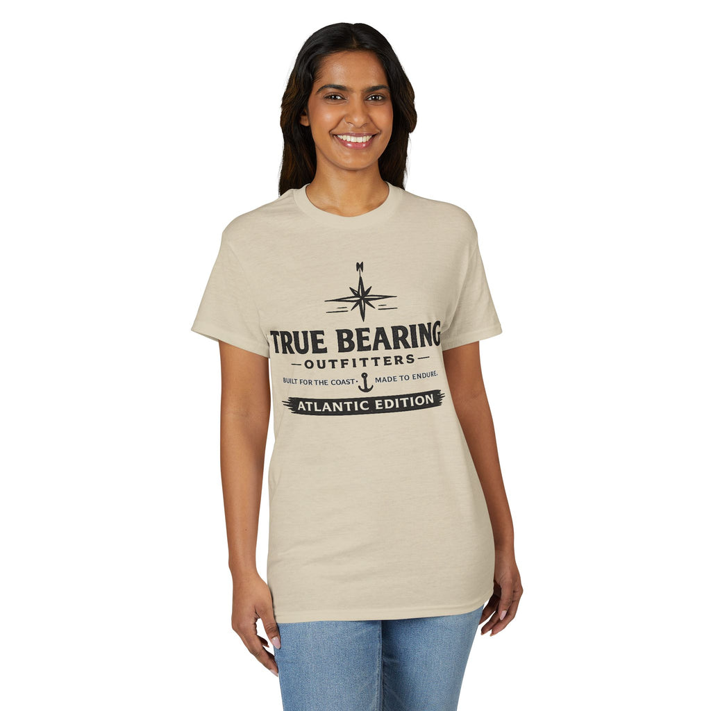 True Bearing Outfitters Compass Logo T-Shirt — Atlantic Edition
