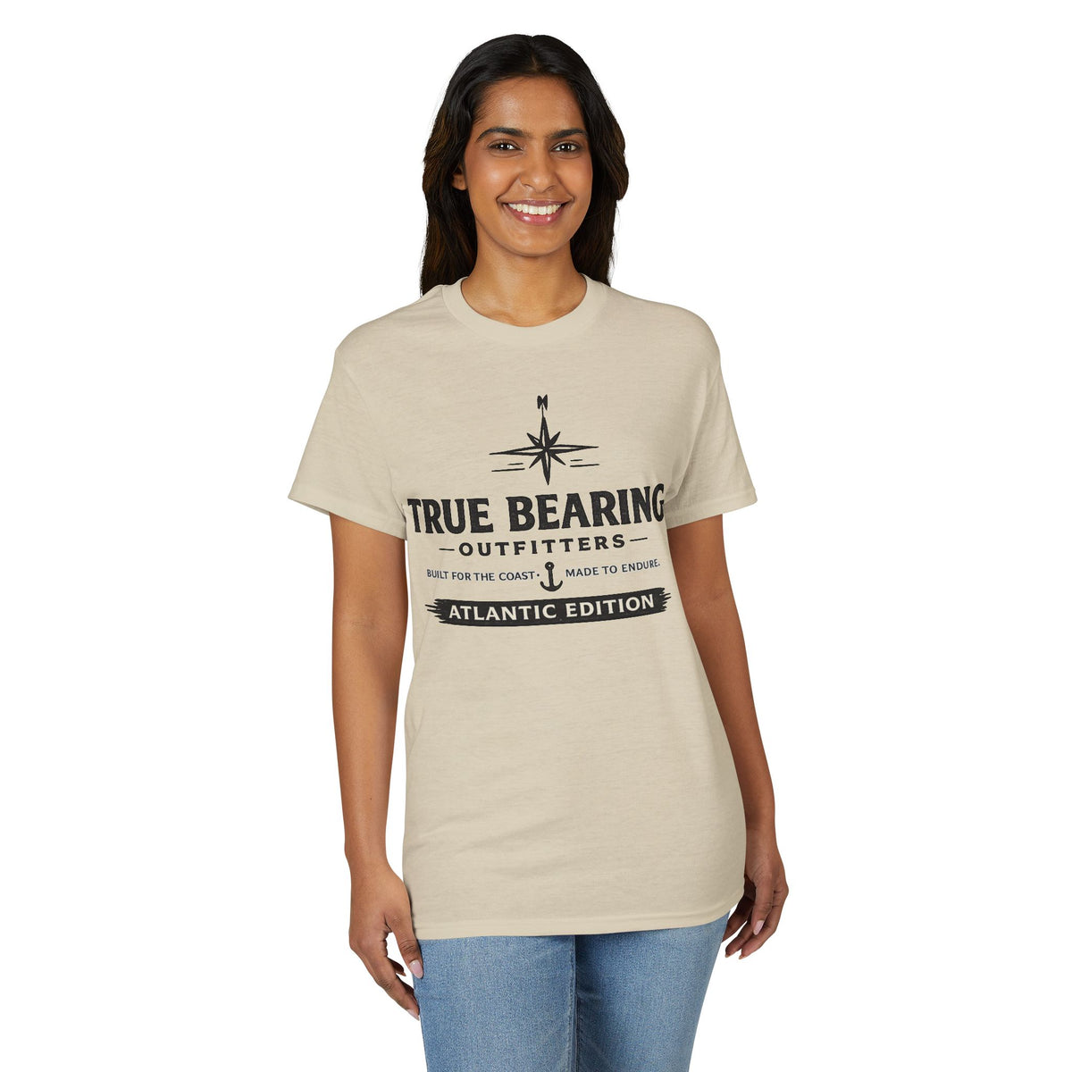 True Bearing Outfitters Compass Logo T-Shirt — Atlantic Edition