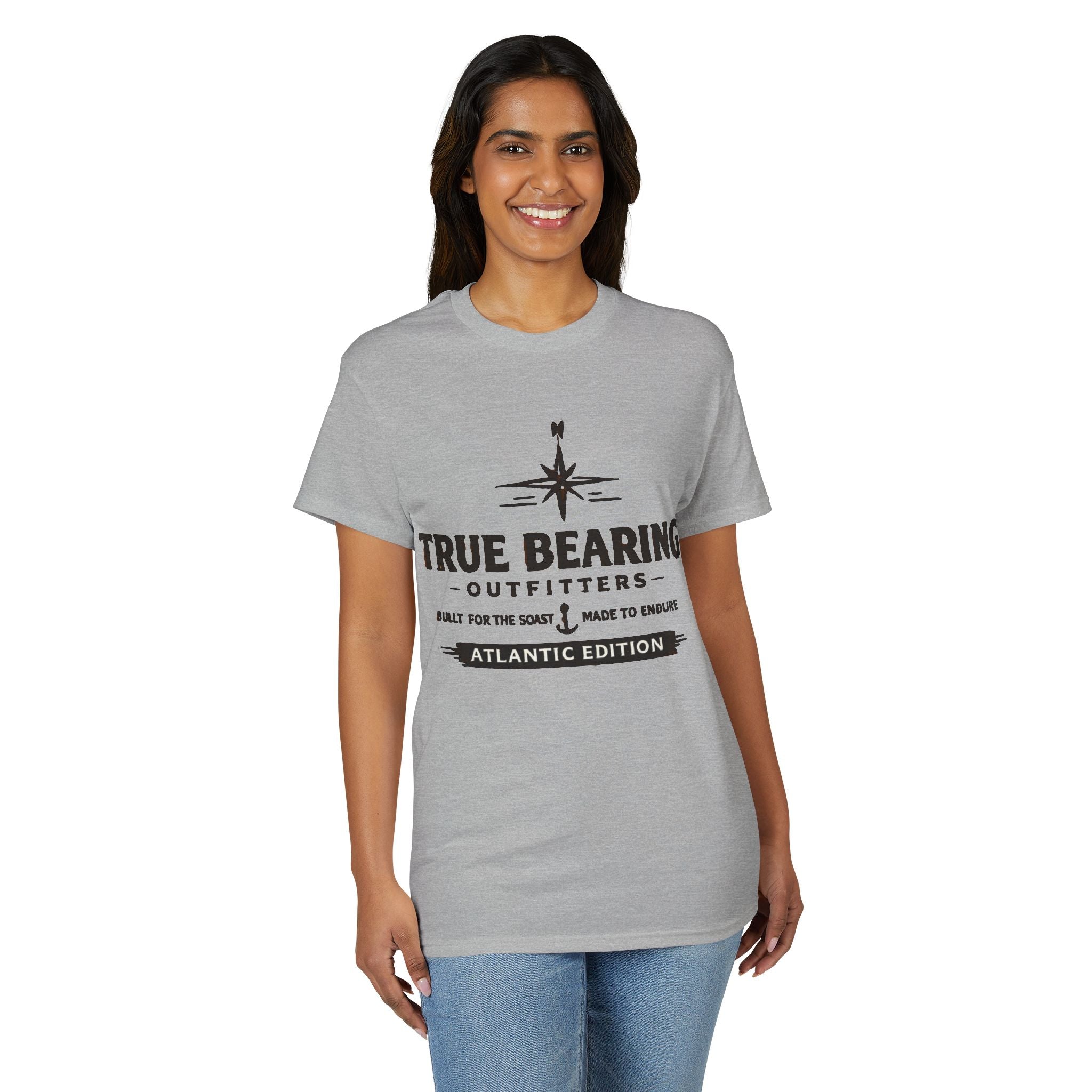 True Bearing Outfitters Compass Logo T-Shirt — Atlantic Edition