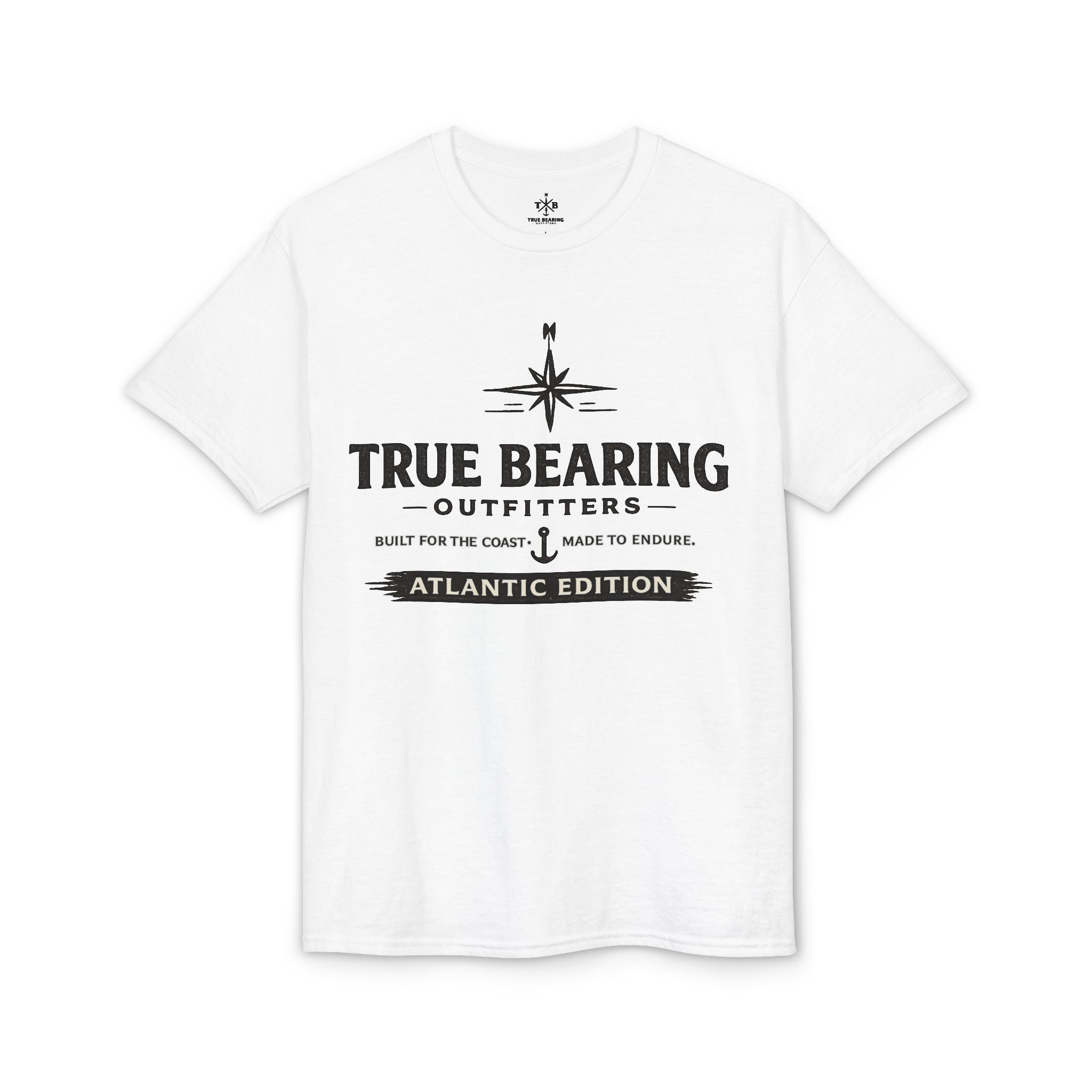 True Bearing Outfitters Compass Logo T-Shirt — Atlantic Edition