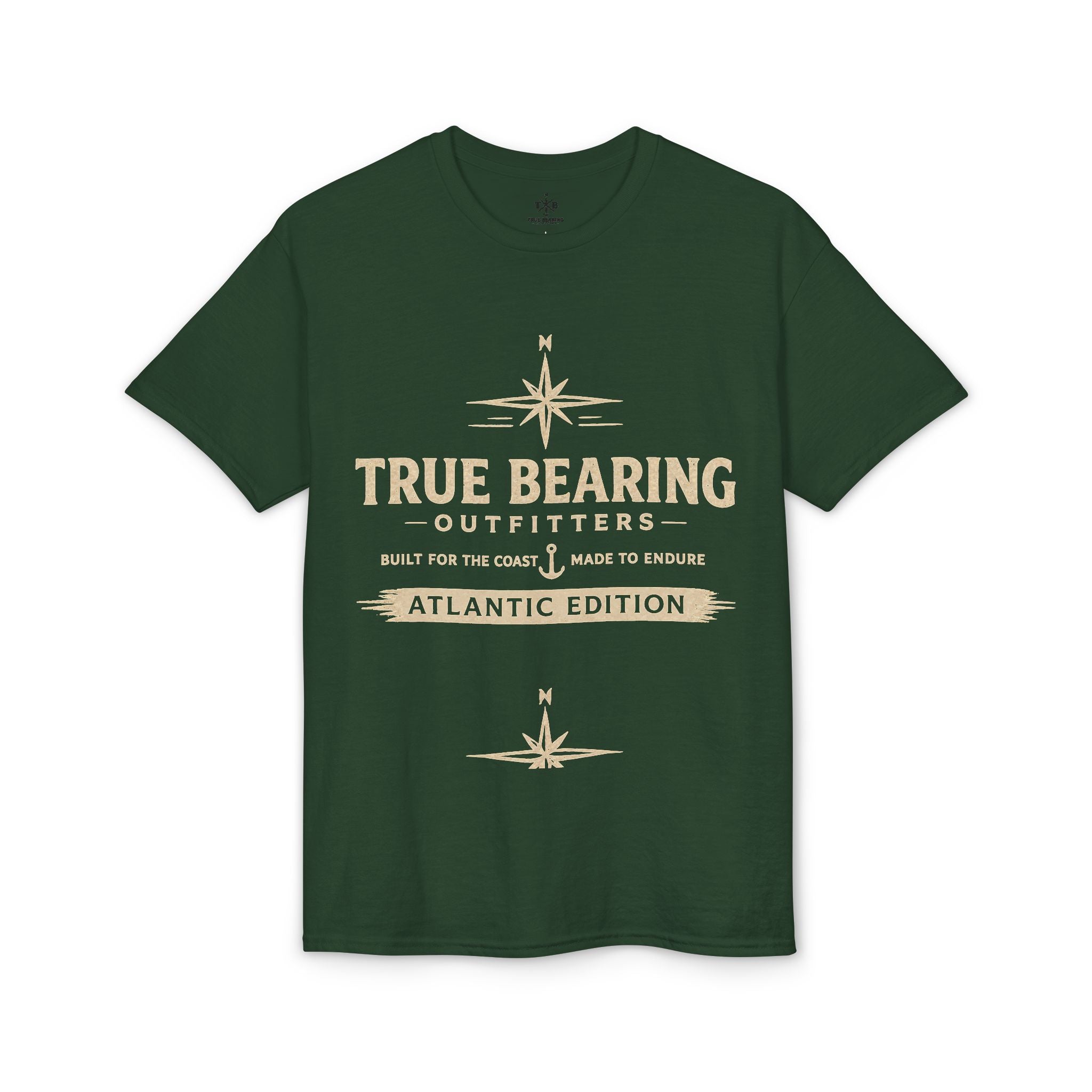 True Bearing Outfitters Compass Logo T-Shirt — Atlantic Edition