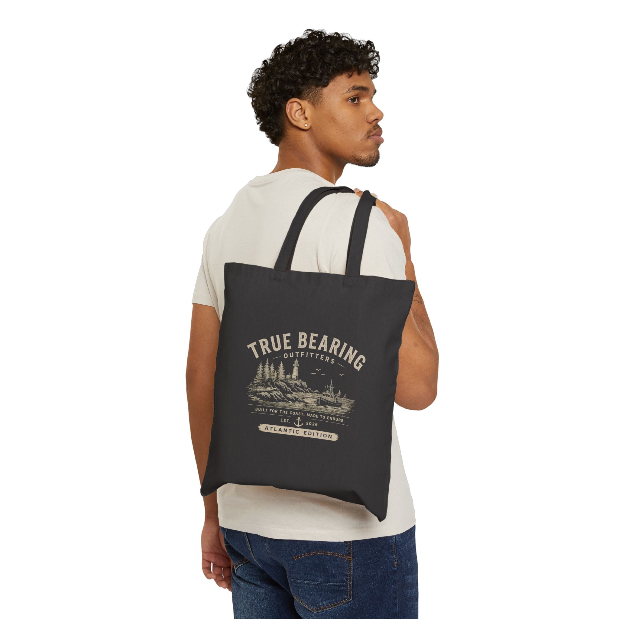 Tote Bag — True Bearing Outfitters Nautical Canvas Tote (Atlantic Edition)
