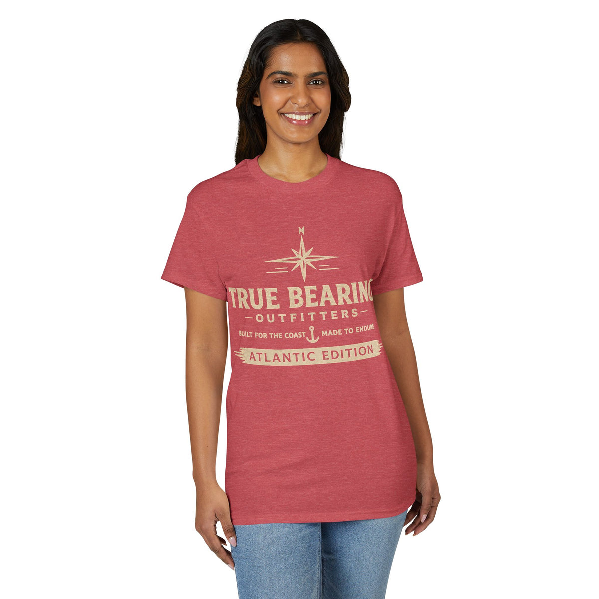 True Bearing Outfitters Compass Logo T-Shirt — Atlantic Edition