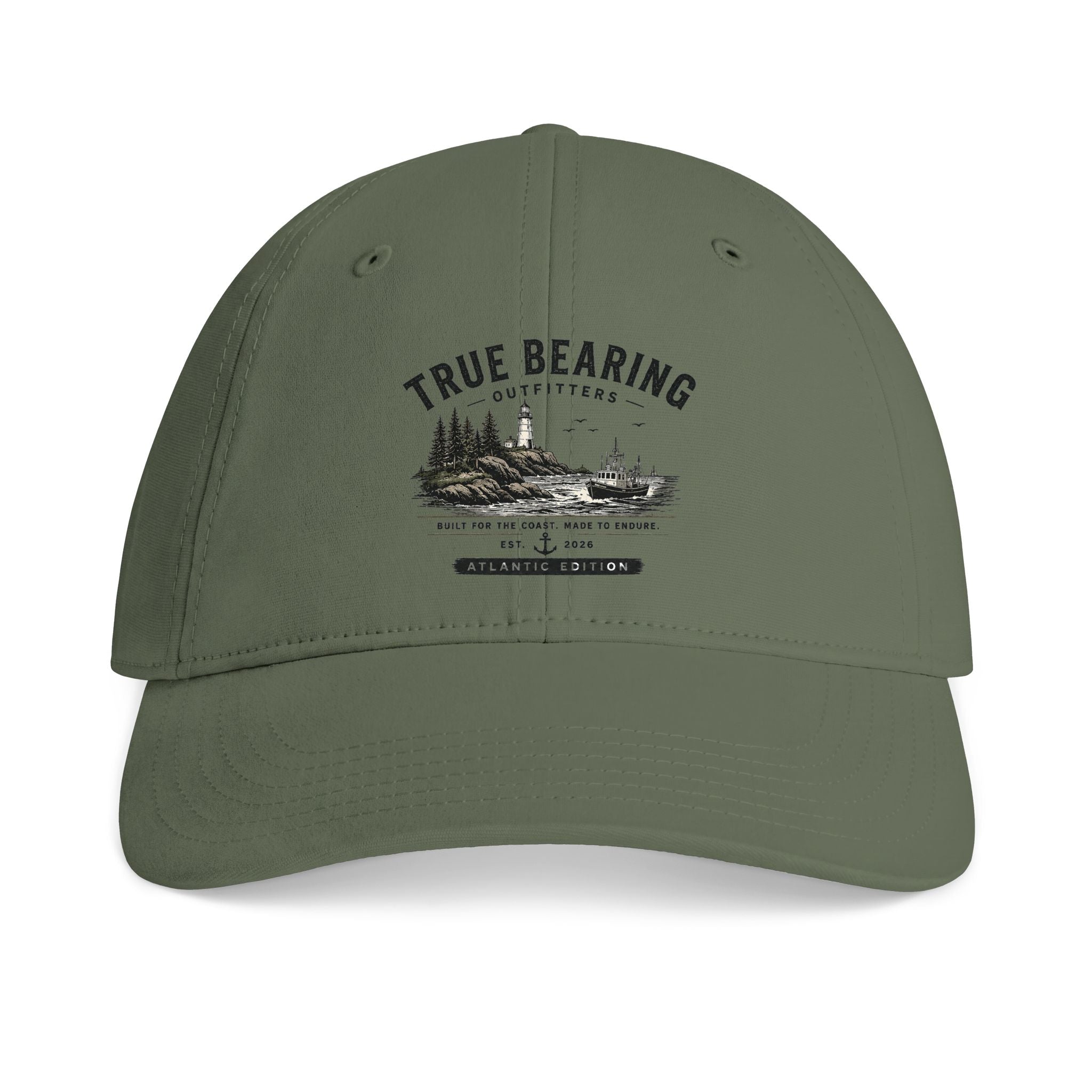 True Bearing Outfitters Baseball Cap — Vintage Outdoor Adventure Hat