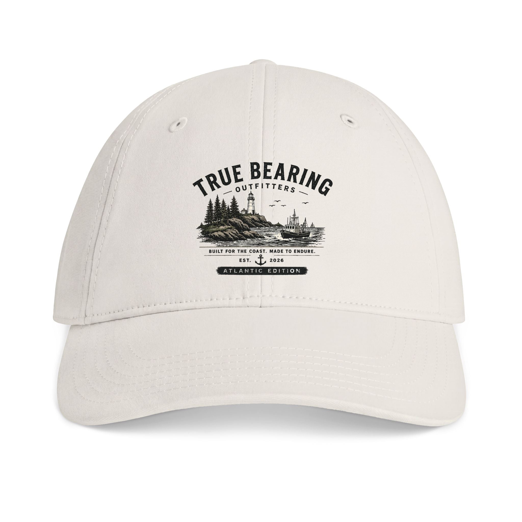 True Bearing Outfitters Baseball Cap — Vintage Outdoor Adventure Hat