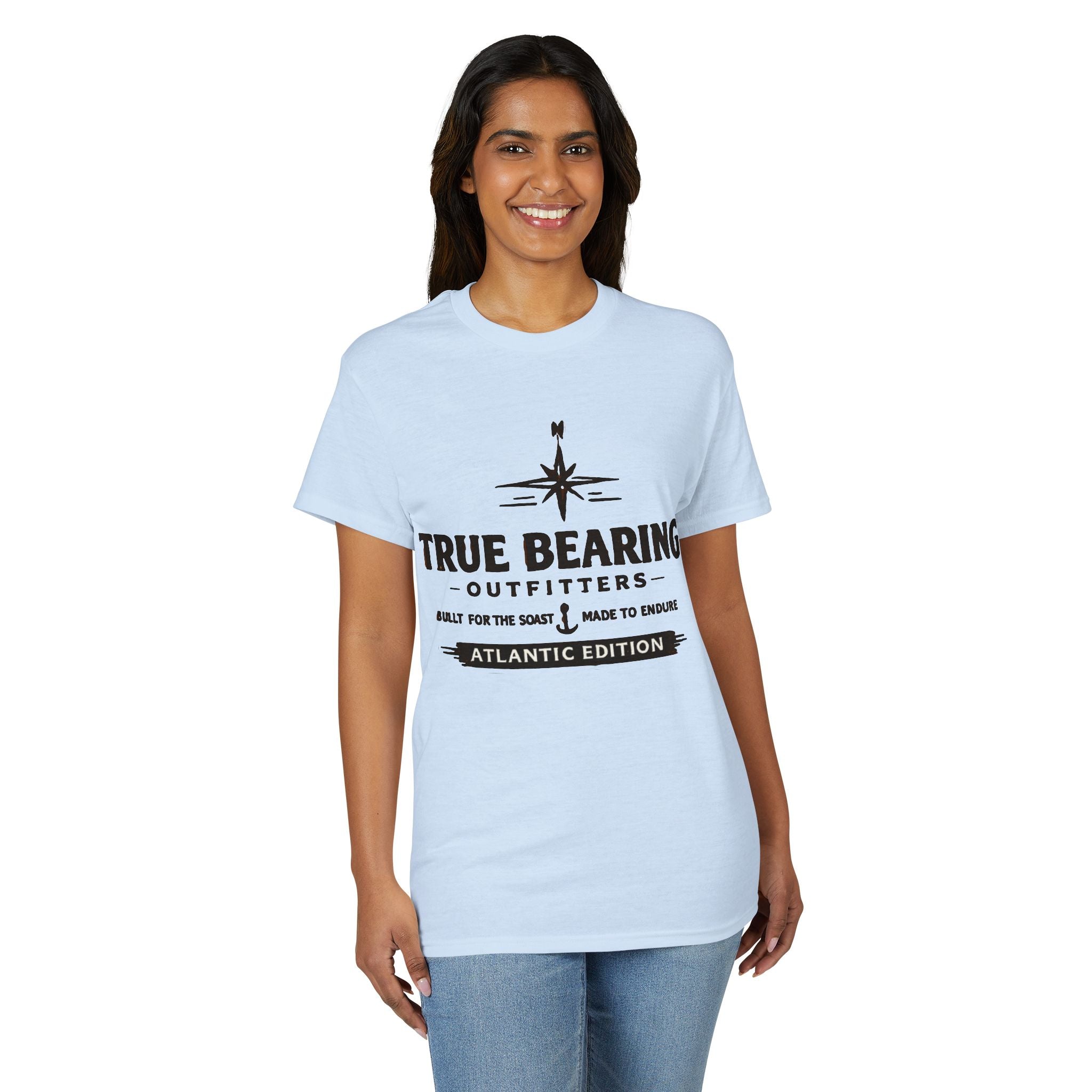 True Bearing Outfitters Compass Logo T-Shirt — Atlantic Edition